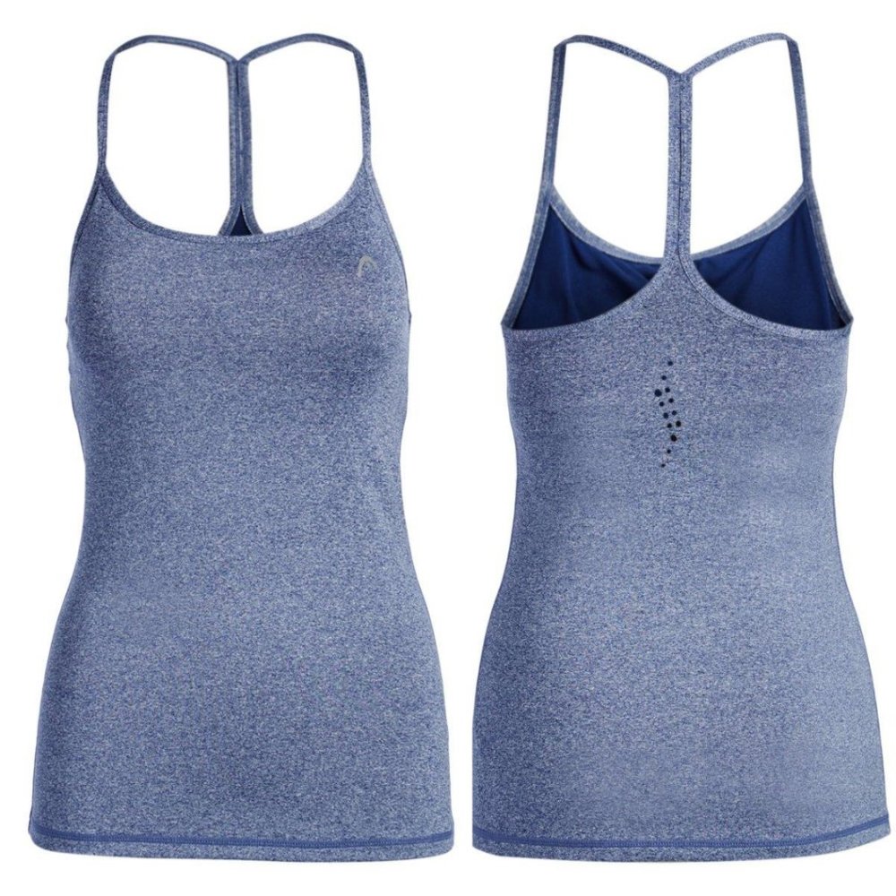 NWT Medieval Blue Heather Built-In Bra Tank